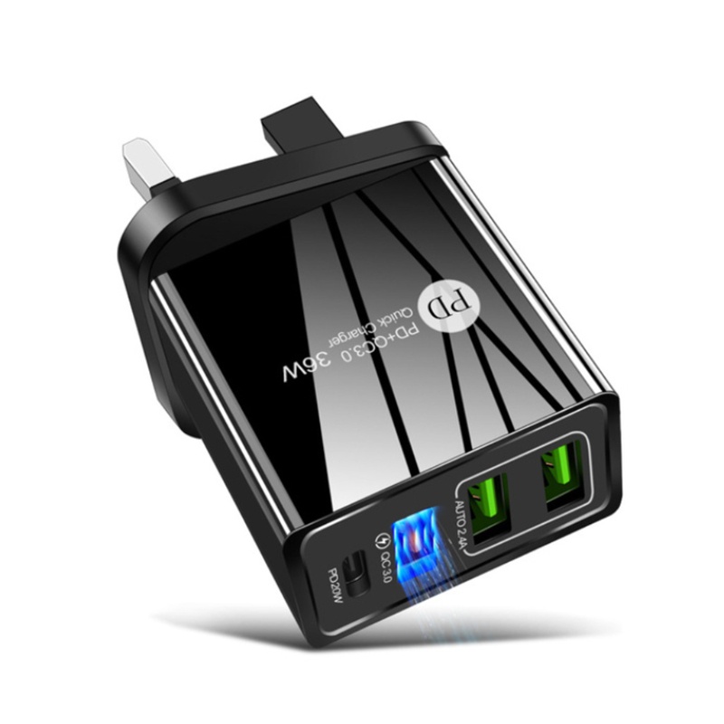 Cục Sạc Nhanh Hai Cổng USB 3 0 36W 3 0 Tiện Lợi