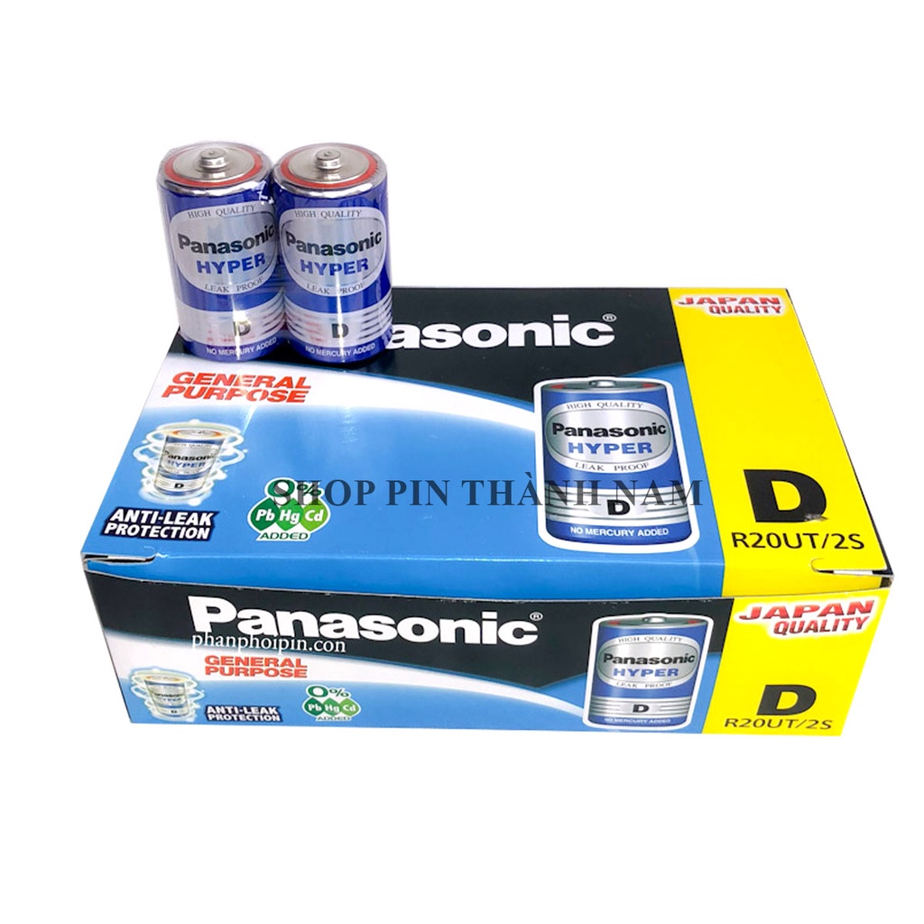 Pin đại Panasonic hyper vỉ 2 viên R20UT/2S chính hãng