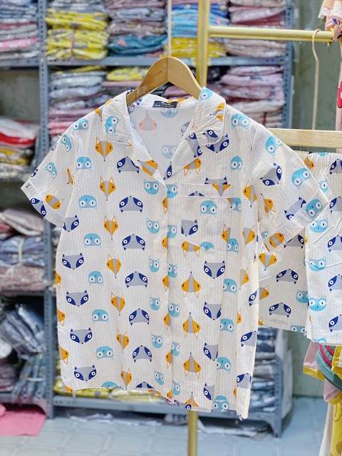 Bộ Pijama bộ đồ ngủ quần cộc bộ mặc nhà chất thô cao cấp [ ảnh thật tự chụp] | BigBuy360 - bigbuy360.vn