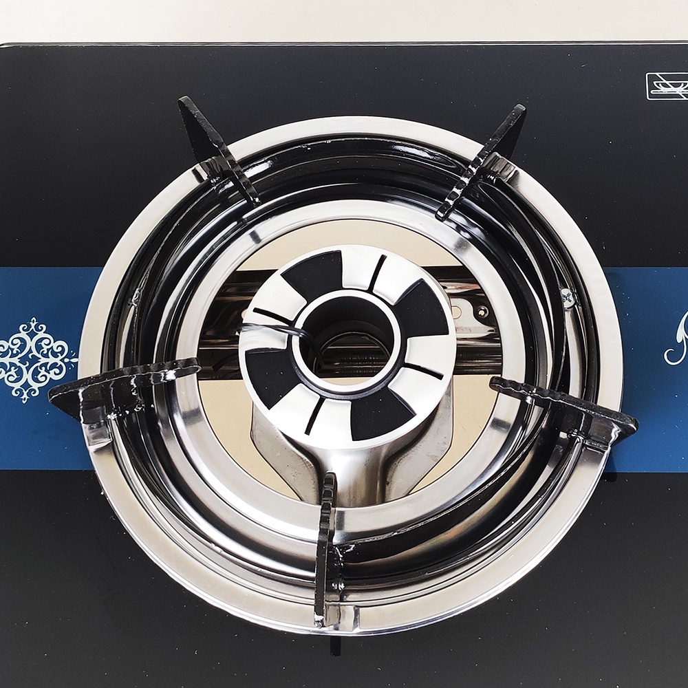 [Chính hãng] Bếp ga đôi kính cường lực Raiden RDB-2250B điếu inox, đầu đốt nhôm 85mm + 100mm