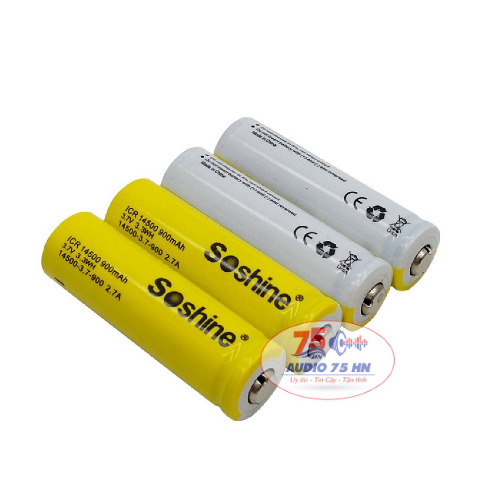 01 viên Pin sạc Soshine 14500 3.7V 900mah loại cao cấp