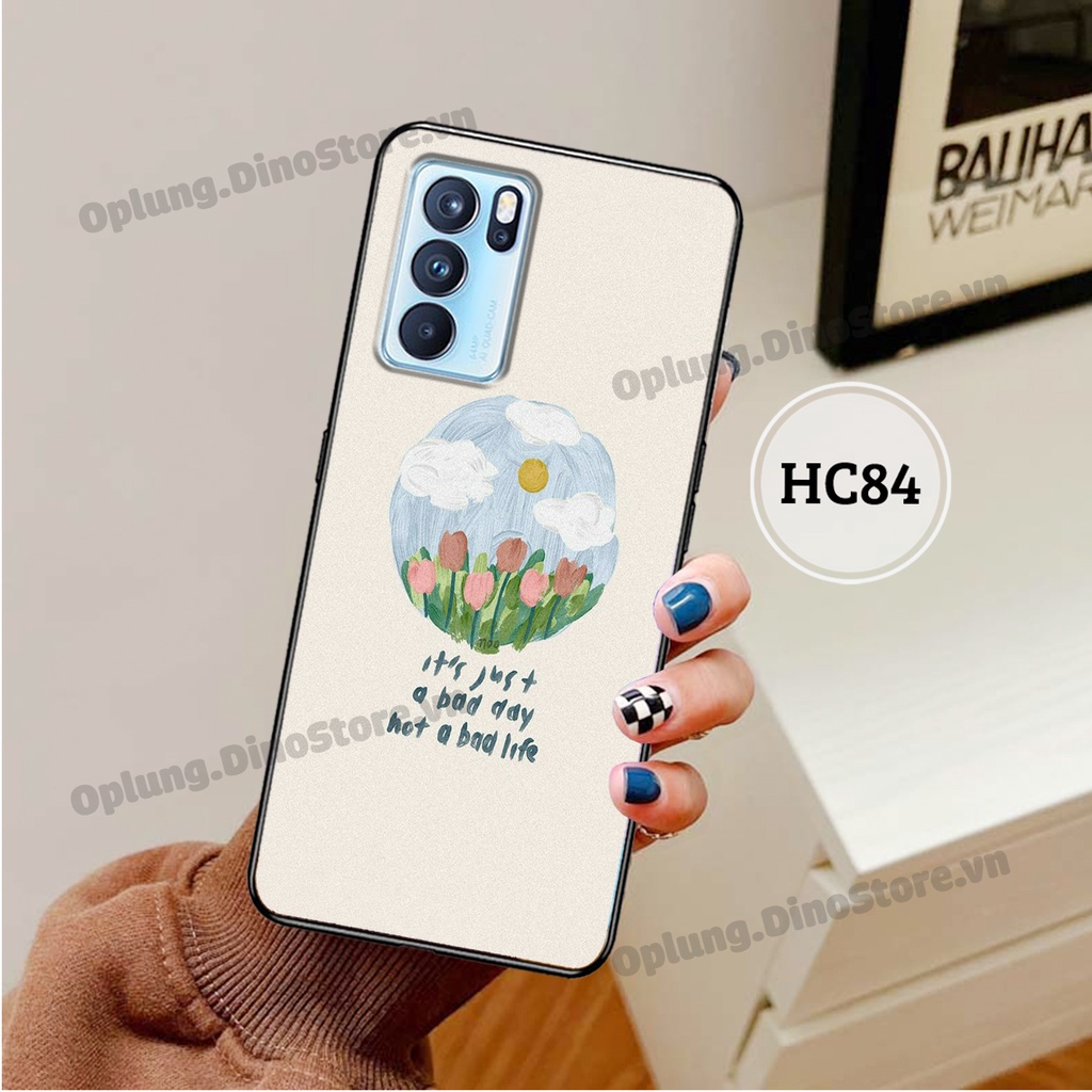 Ốp lưng Oppo Reno 6 / Reno 6Z / Reno 6 Pro in hình hoa vintage đơn giản cho mọi lứa tuổi dáng bo viền bảo vệ camera.