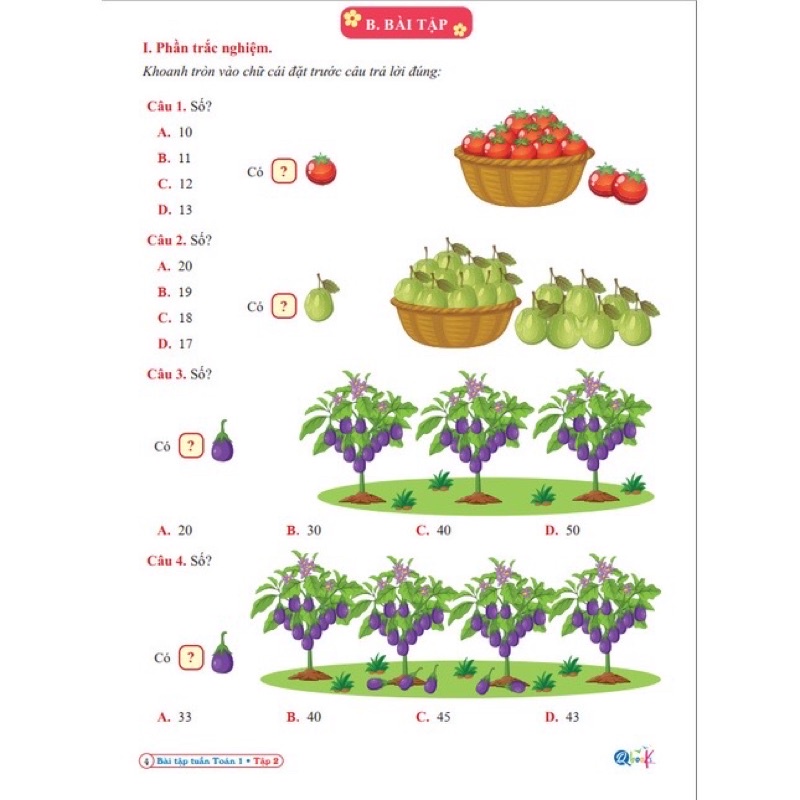 Combo Bài Tập Tuần và Đề Kiểm Tra Lớp 1 Kết Nối Tri Thức Với Cuộc Sống - Môn Toán và Tiếng Việt học kì 2 (4 cuốn)