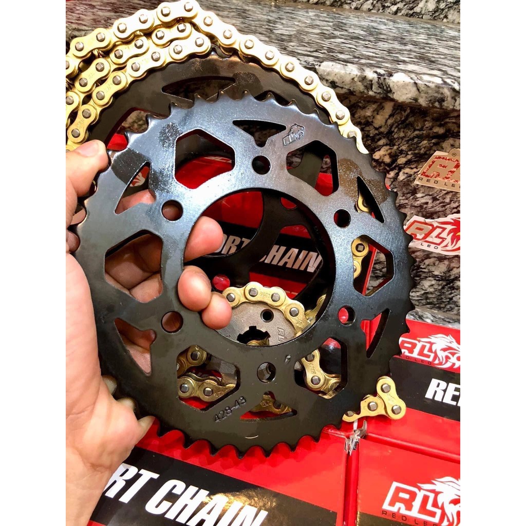 Nhông Sên Dĩa REDLEO cho Exciter 150 , Winner chính hãng Việt Nam .