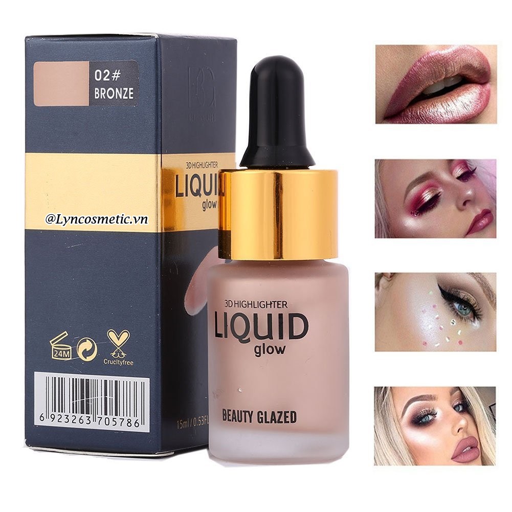 Kem bắt sáng BEAUTY GLAZED Portable 3D Highlighter Liquid Glow