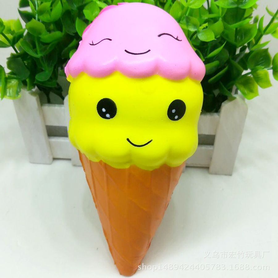 Squishy Lớn JUMBO Hình KEM ỐC QUẾ Đồ Chơi Xốp Giảm Stress Hình mềm mịn dễ Thương đàn hồi Cho Bé