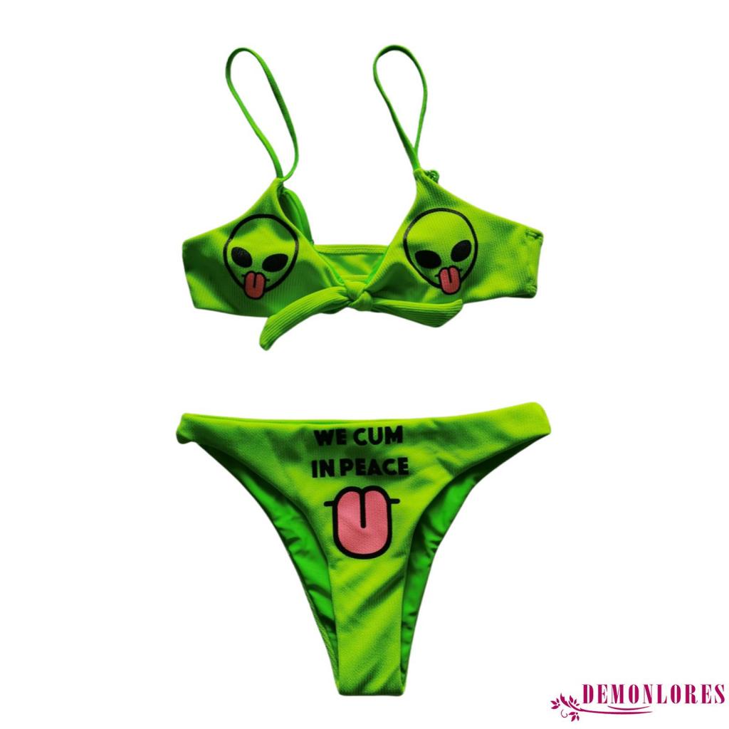 Bikini 2 mảnh họa tiết đầu lâu quyến rũ cho nữ