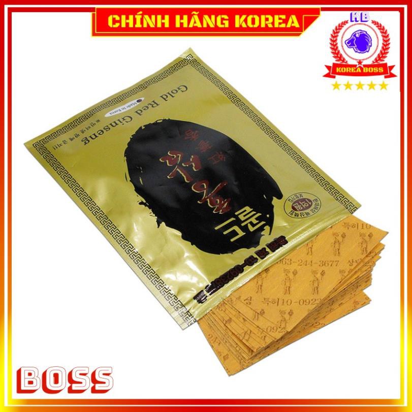 Cao dán sâm hàn quốc chính hãng, túi 20 miếng - Cao dán hồng sâm đen - Chăm sóc chấn thương
