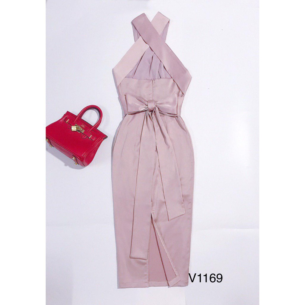 [ xả kho ] MiD Váy lụa tơ cao cấp V1169 Mie Design kèm ảnh thật