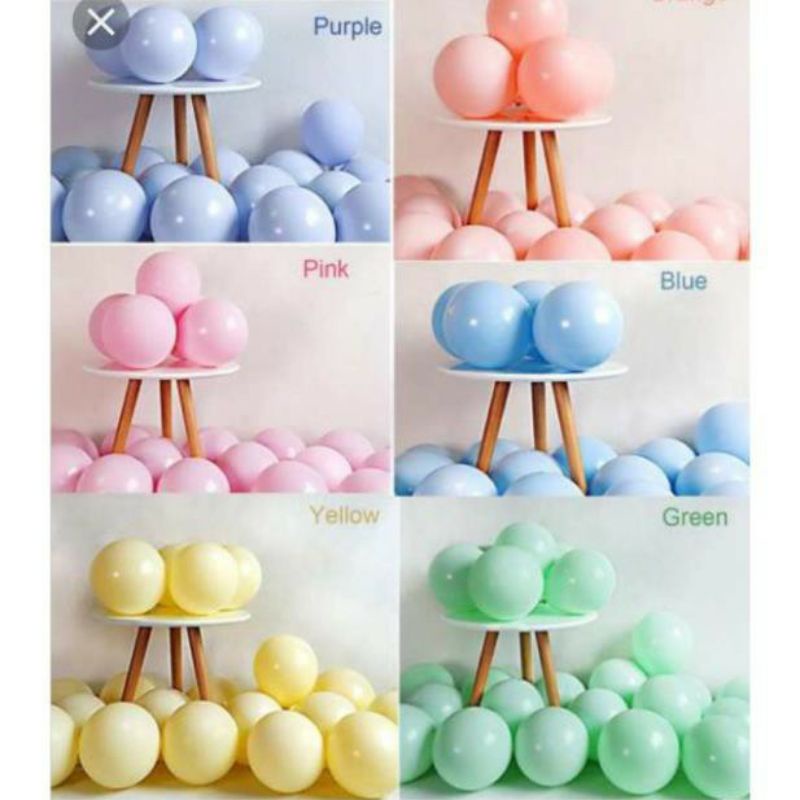 10 quả bong bóng pastel 10inc