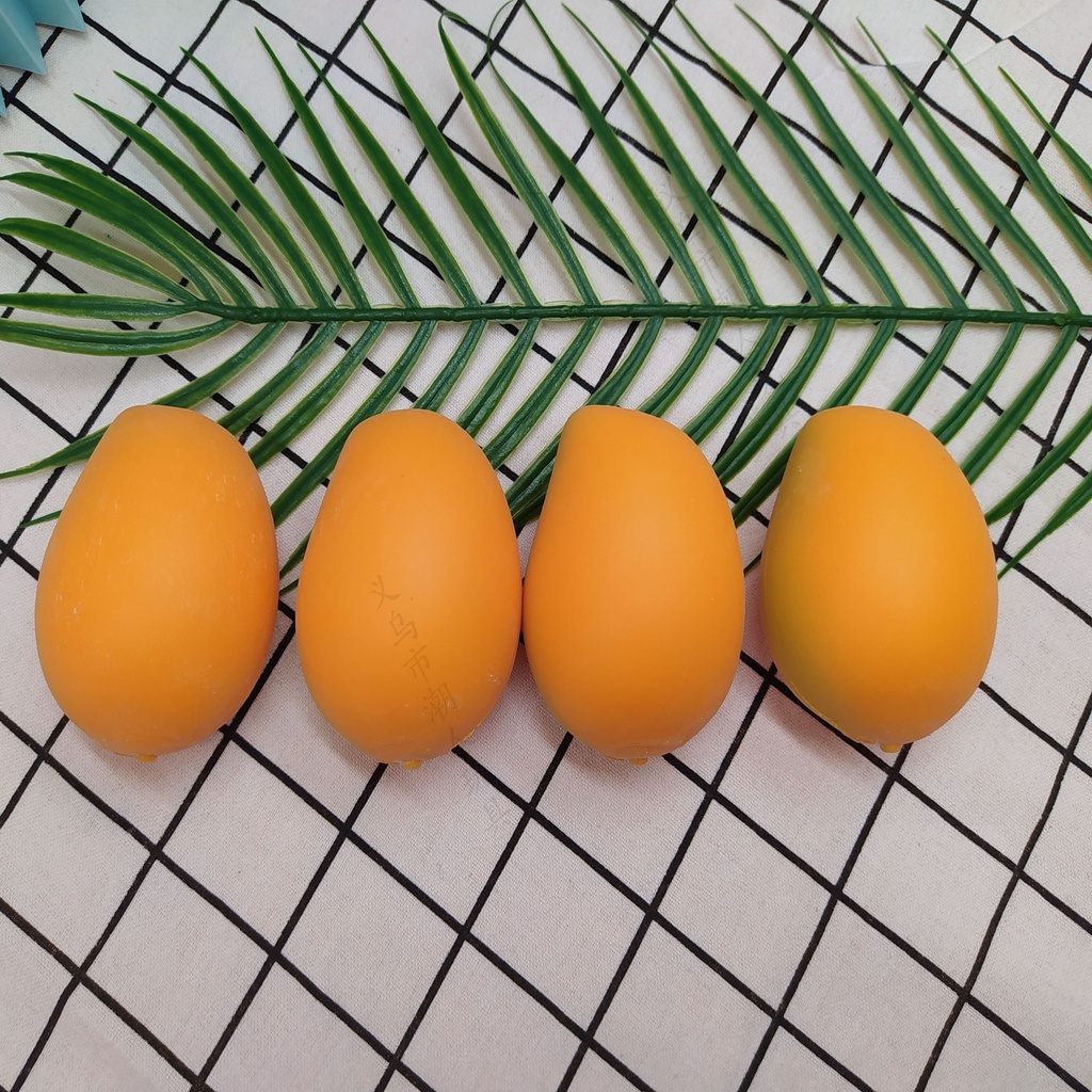 SQUISHY Hình Quả Xoài Chính Vàng Quả Xoài Xanh Lét Kèm Bọc Mềm Mịn Chậm Tăng đáng yêu mochi slime có hư