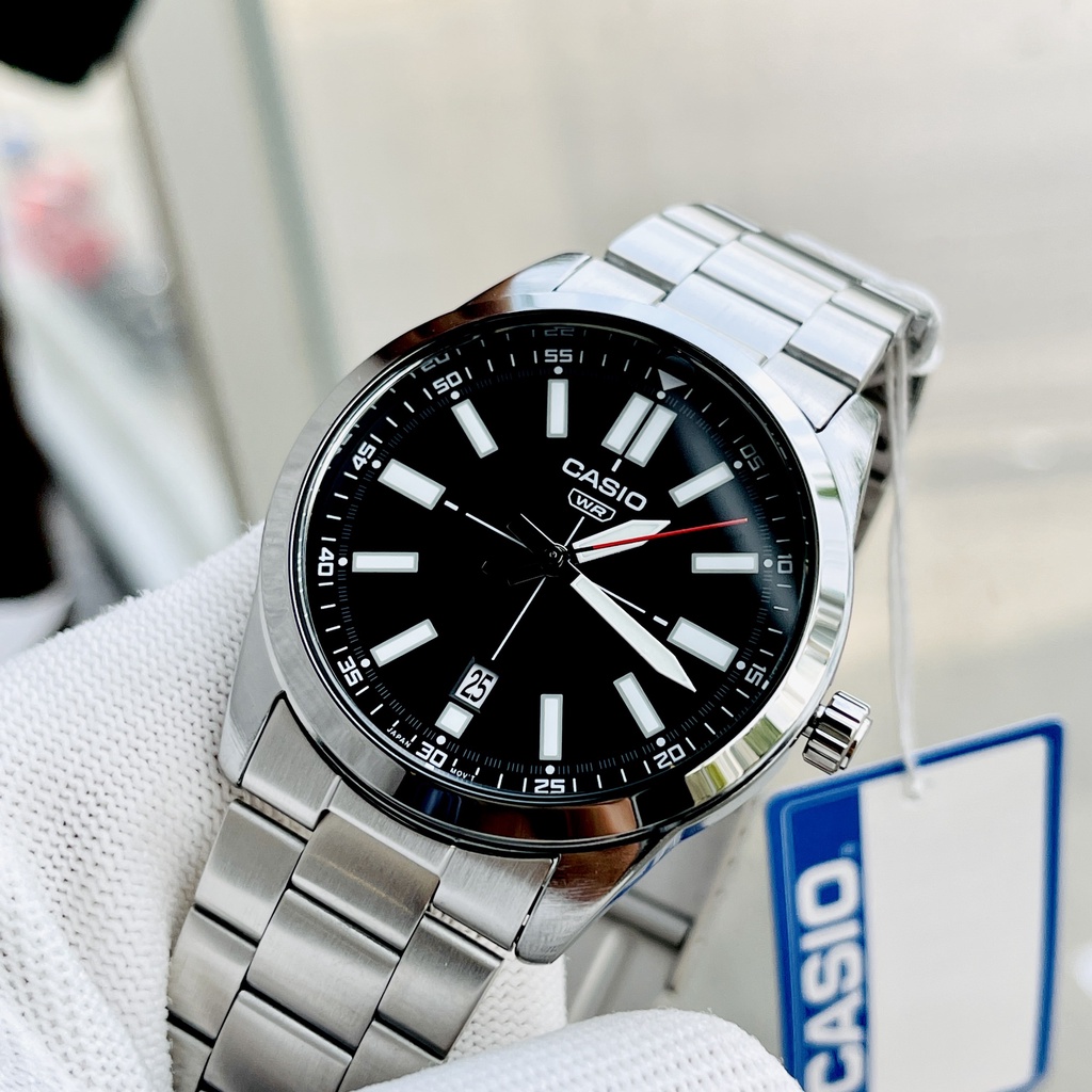 Đồng hồ nam dây thép Casio MTP VD02D 1E