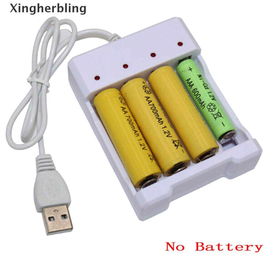 Bộ Sạc Pin Nhanh Với 4 Ô Cắm Usb Tiện Dụng