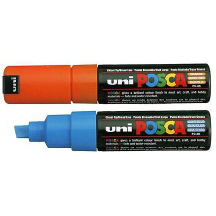 Bút vẽ Uni Posca PC-8K Marker Broad Chisel Tip 8mm