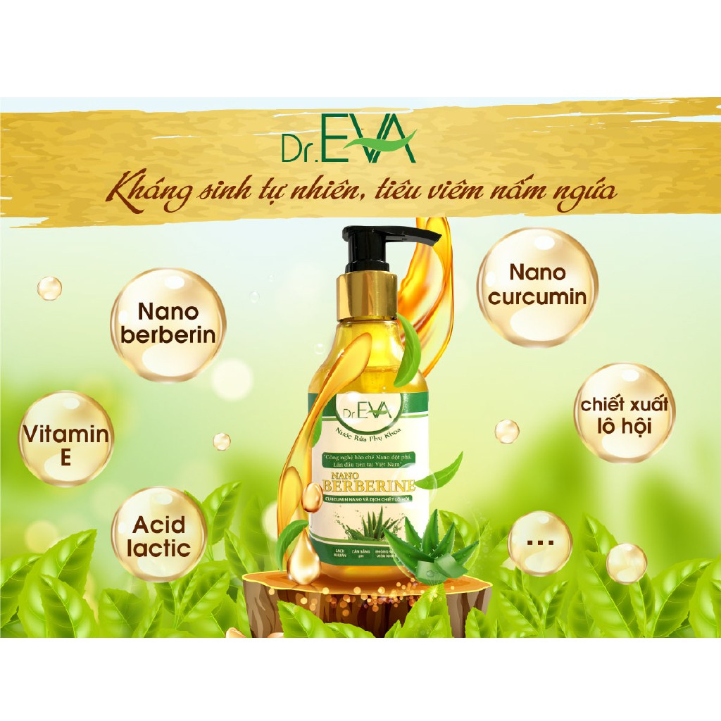 Dung Dịch Vệ Sinh Phụ Nữ DR.EVA Giảm Nấm Ngứa, An Toàn Cho Da (100ml200ml)