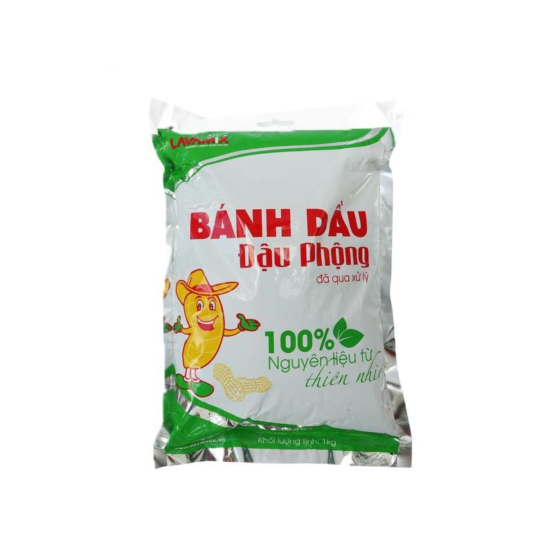 Bánh dầu đậu phộng túi 1kg_Lavamix đã qua xử lý