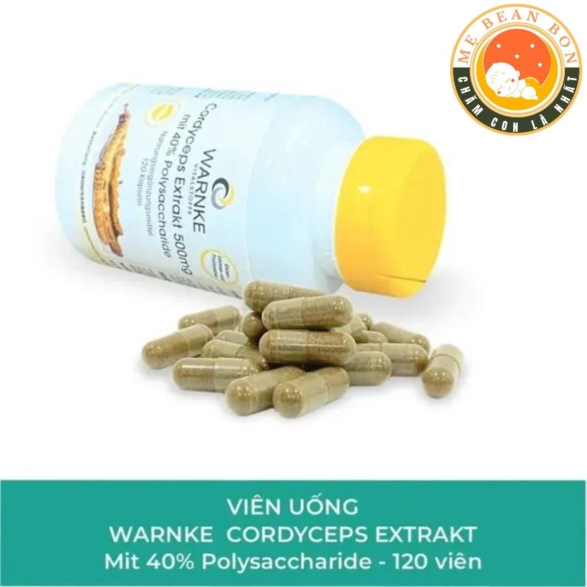 Viên Uống Đông Trùng Hạ Thảo Warnke Cordyceps Extrakt 500mg của Đức
