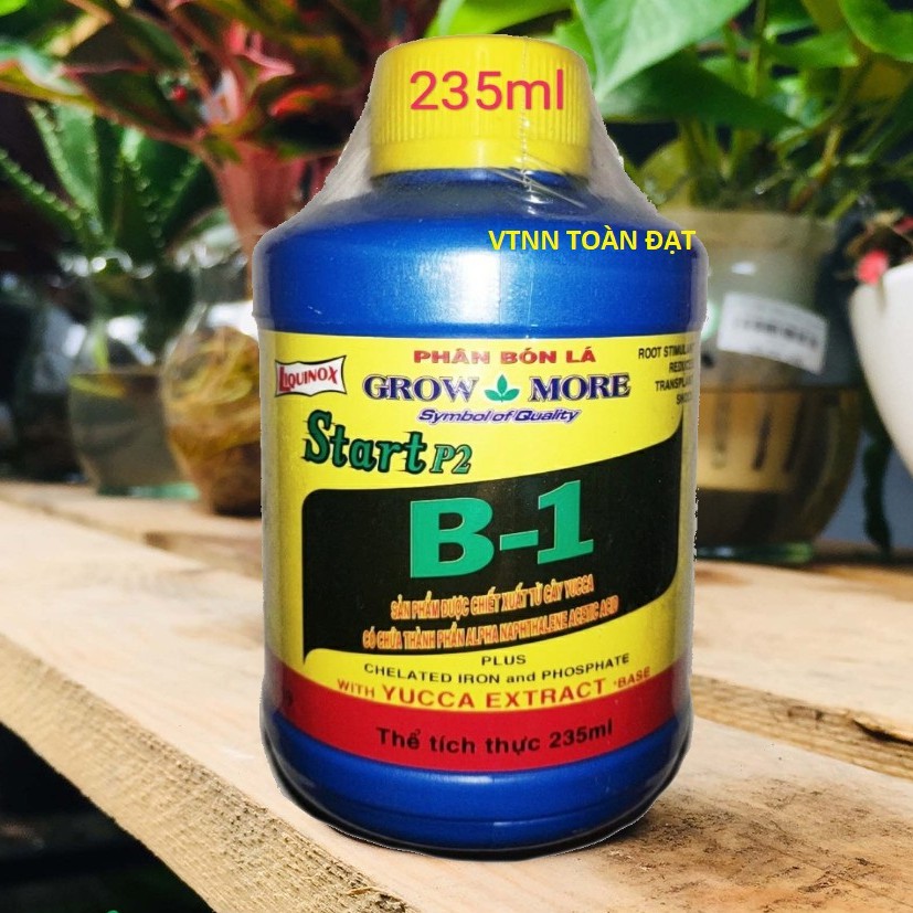 Phân Bón Lá Growmore Vitamin B1 ( Grow More 235ml), Super roots B1 cho lan, cây cảnh