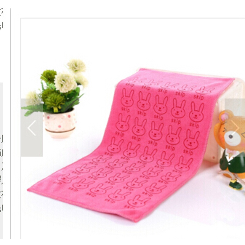 Khăn Tắm 30x75cm Hình Thỏ Dễ Thương Cho Bé