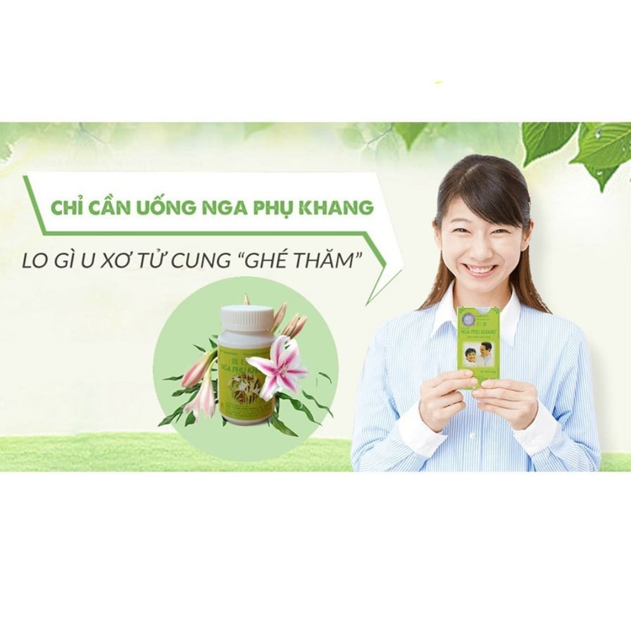 Nga Phụ Khang-Mẫu mới tiết kiệm hơn - giảm U xơ tử cung, u nang buồng trứng (lọ 360 viên tặng kèm lọ 60v)