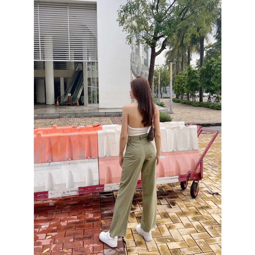 Áo liền thân thun tăm CHICMONKI KIM BODYSUIT màu trắng form ôm tôn dáng CMT693
