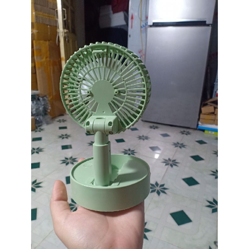 Quạt tích điện mini gập siêu gọn - 3 tốc độ gió siêu mát