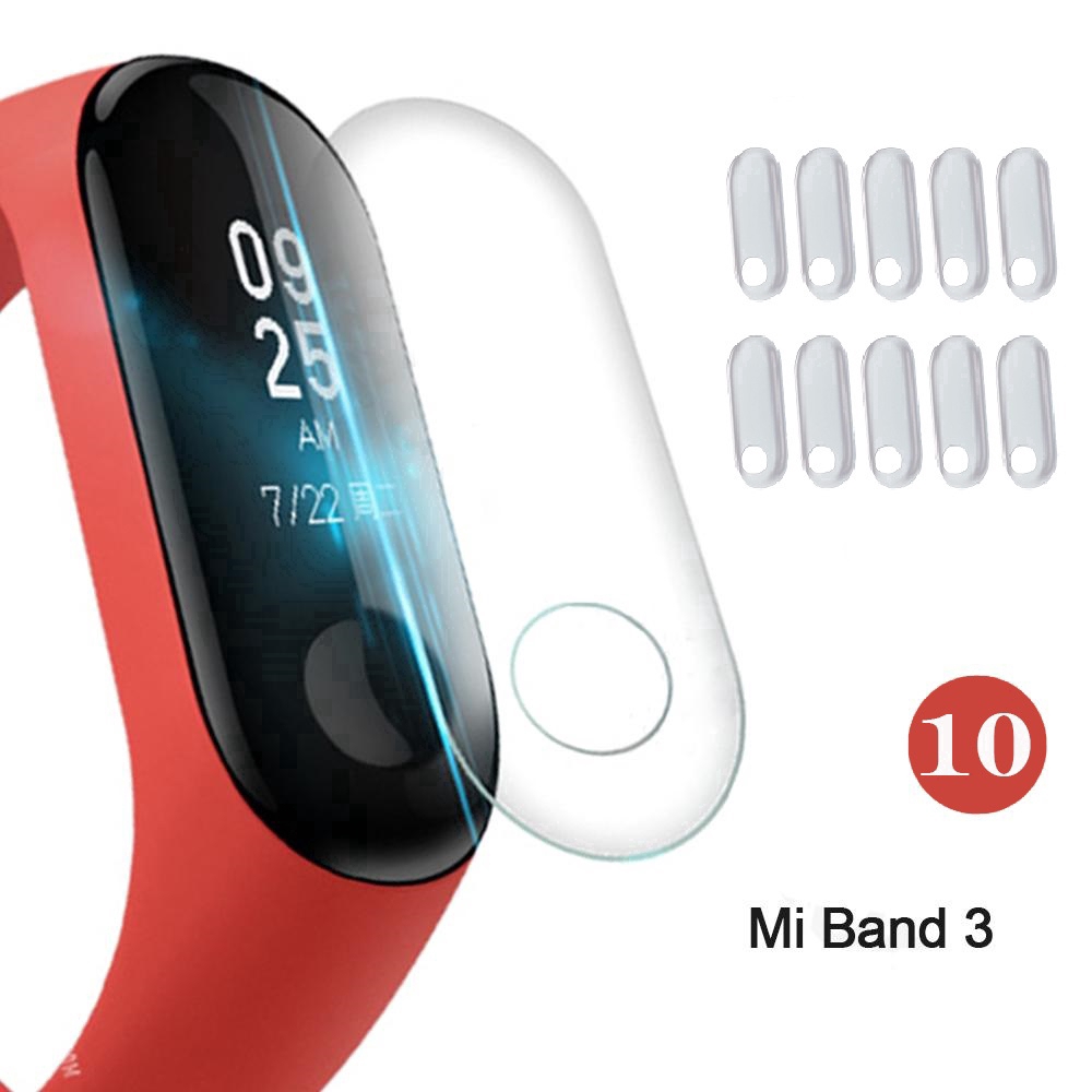 Set 6 miếng dán bảo vệ màn hình chất liệu TPU cho Xiaomi Mi Band 3