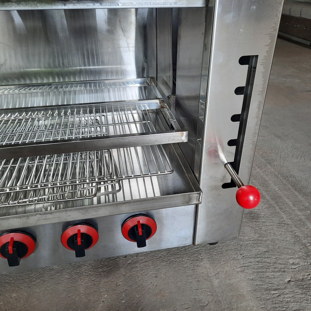 Lò Nướng Salamander 4 họng, Bảo hành 2 năm, Họng gang đúc siêu bền