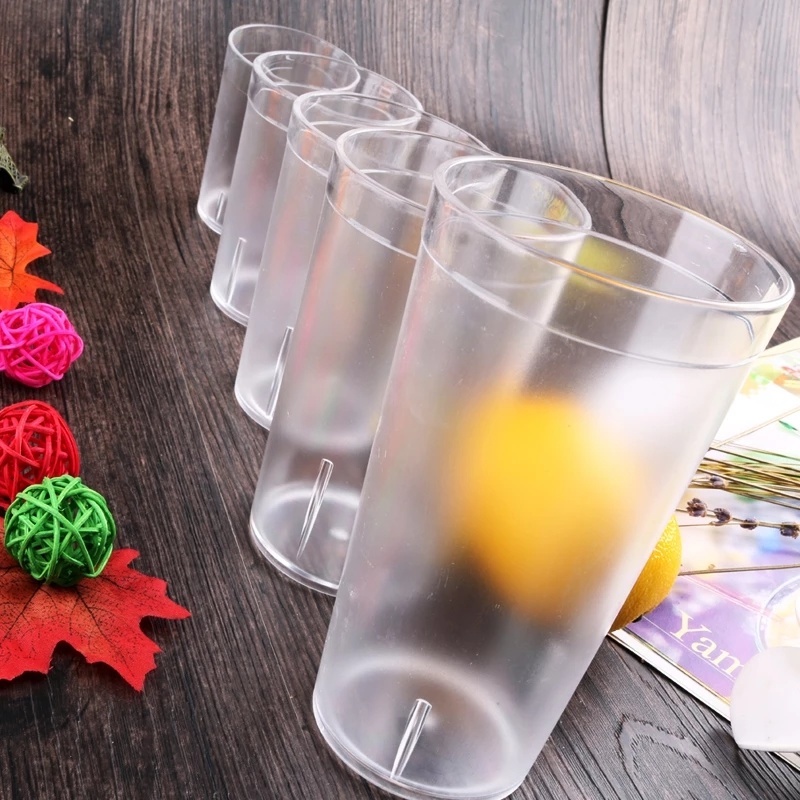 Cốc nhựa acrylic trong suốt chống rơi cho tiệc bbq / du lịch / sự kiện