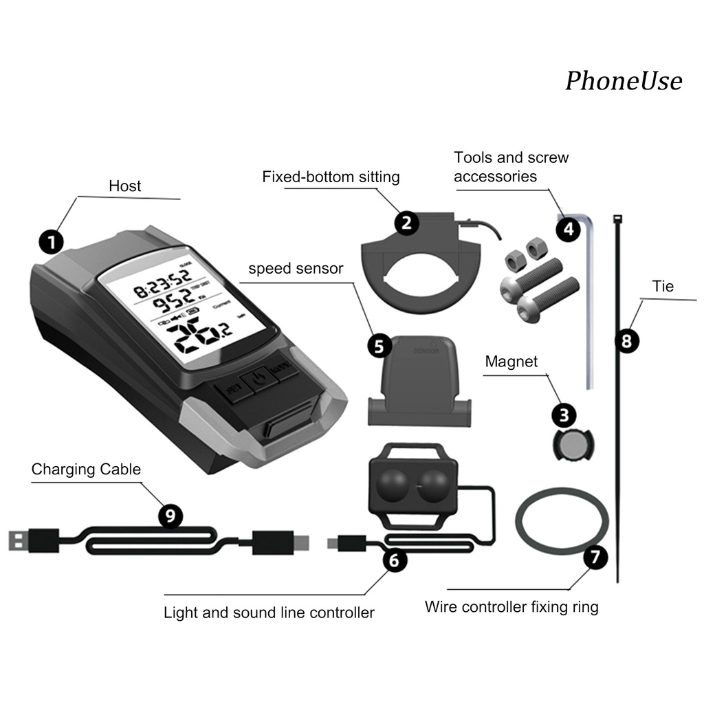 Đèn LED xe đạp 800 Lumen 3 trong 1 sạc USB độ chính xác cao