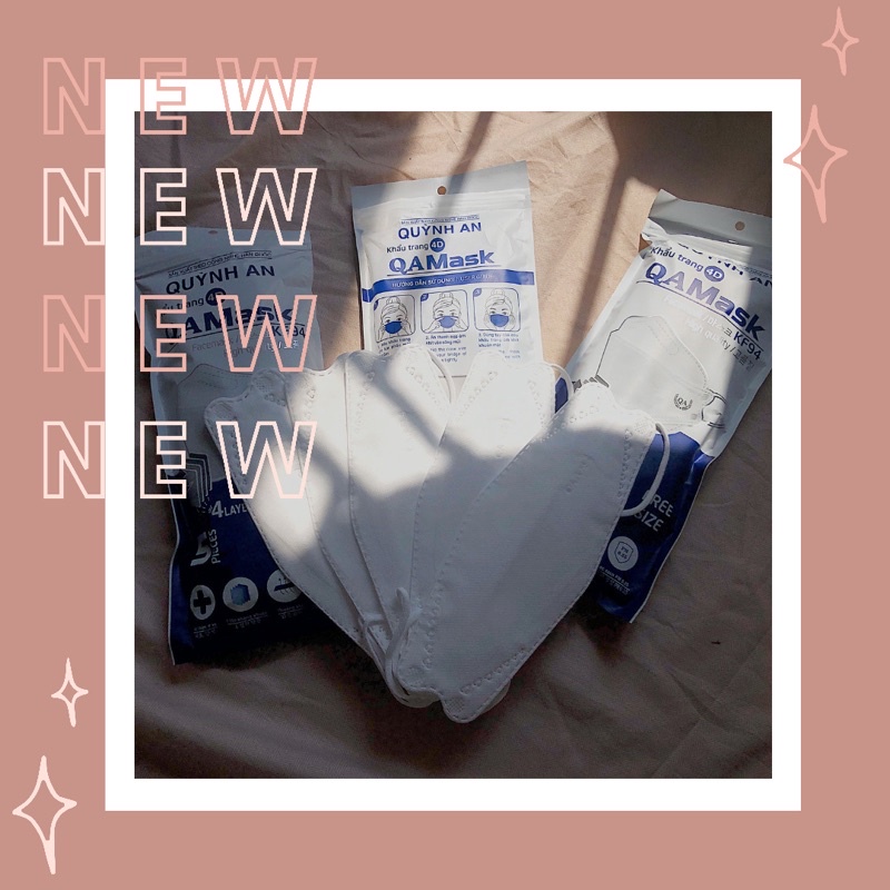 THÙNG 300 CHIẾC KHẨU TRANG KHÁNG KHUẨN 4D MASK KF94 ÔM SÁT MẶT CHỐNG BỤI MỊN