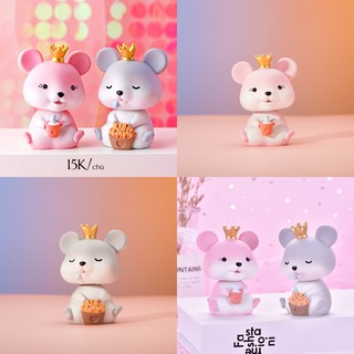 [RẺ NHẤT❤️] Chuột vương miện - Trang trí bánh sinh nhật