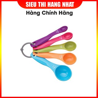 Set 4 thìa đong gia vị màu sắc