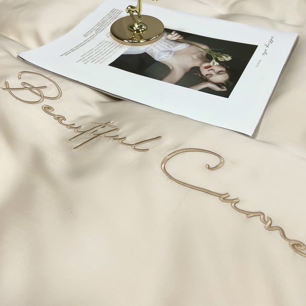 Bộ Chăn Ga Gối Lụa Tencel Cao Cấp Sang Xịn Mịn Mát Gồm Chăn Drap Gối Sét 4 Món - Nhập Khẩu Chính Hãng