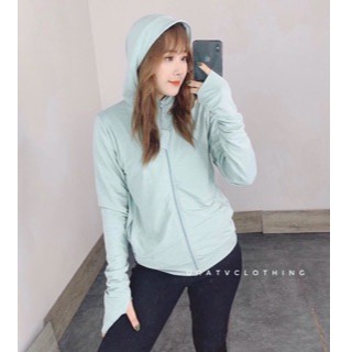 Áo chống nắng GU mẫu mới, may viền cổ, khoét mũ tiện lợi | BigBuy360 - bigbuy360.vn