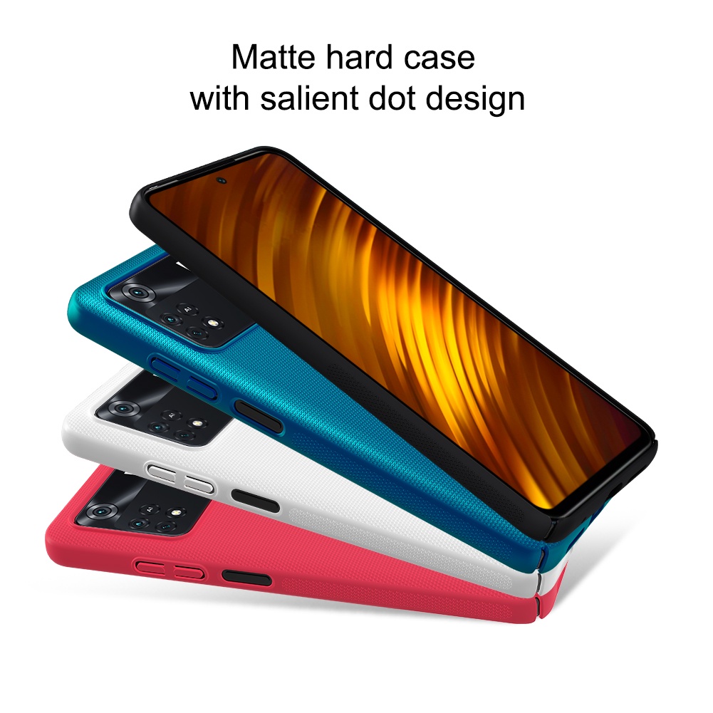 Ốp điện thoại NILLKIN bằng PC cứng mỏng nhám chống vân tay/va chạm cho Xiaomi Poco M4 Pro 4G