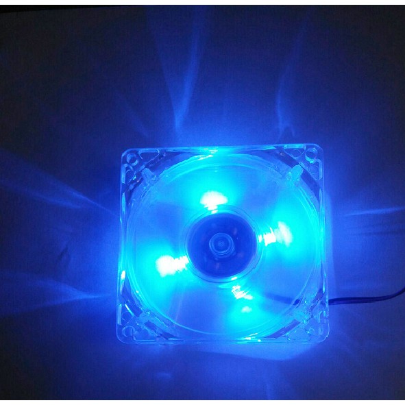 Fan case 8cm có đèn led tặng 2 ốc.