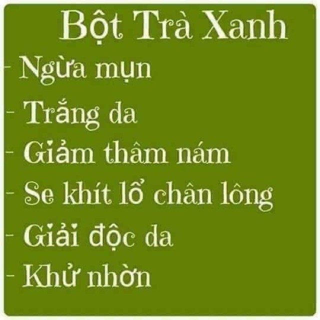 Bột trà xanh 100g Beauty trắng da