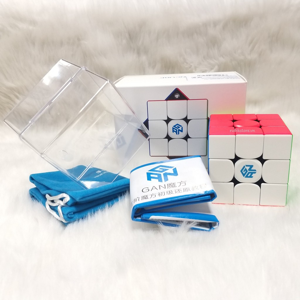 [FREESHIP] RUBIK GAN 356 M no GES+ 3x3 Stickerless có nam châm