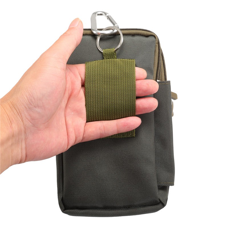 7 inch Bốn lưới Túi thắt lưng polyester Phiên bản dọc Túi đựng Zipper vỏ điện thoại | BigBuy360 - bigbuy360.vn
