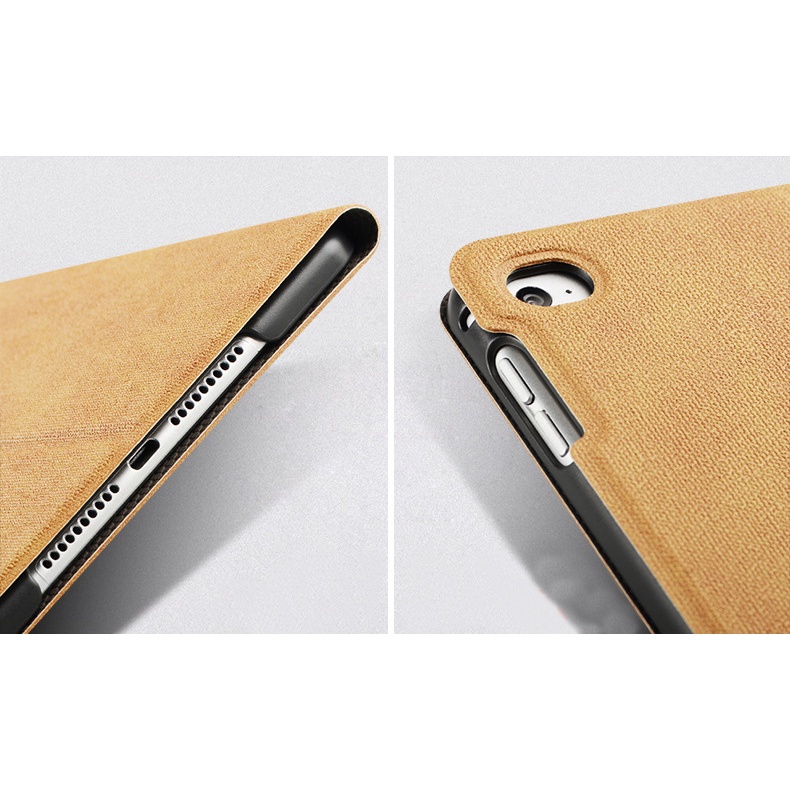 Bao Da Cover Dành Cho Ipad Mini 1 / Mini 2 / Mini 3 Vân Da Tuần Lộc Hỗ Trợ Smart cover