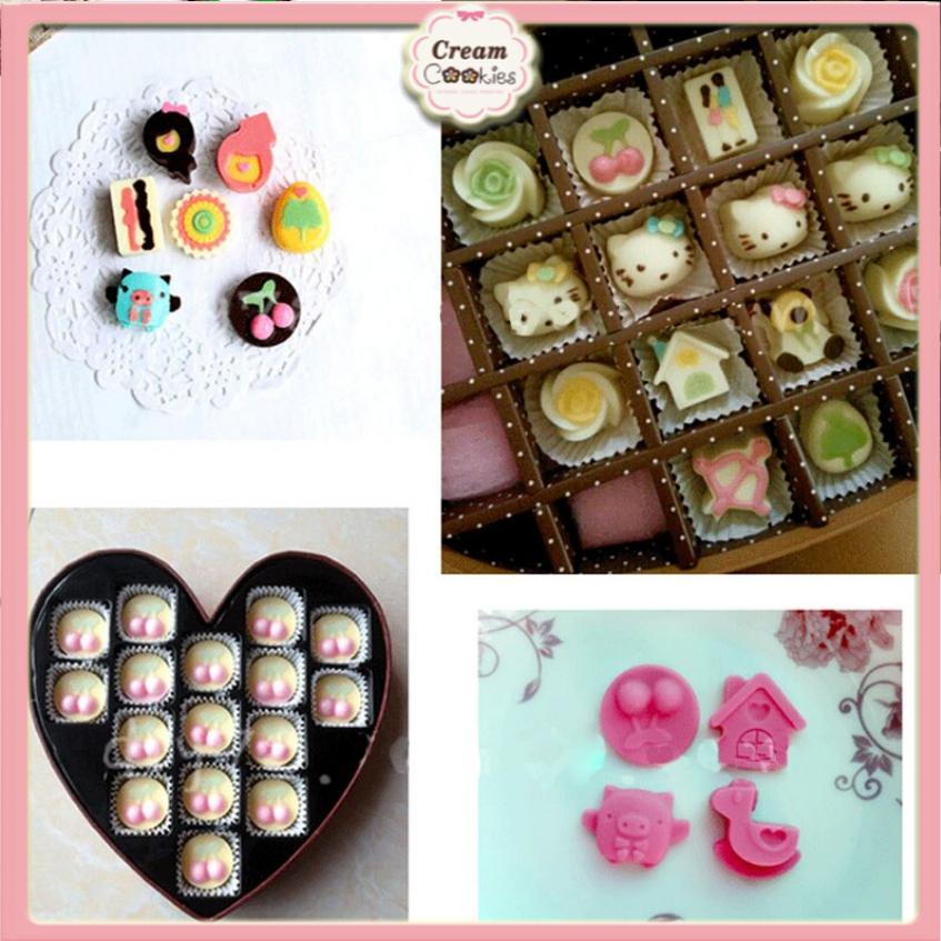 Khuôn Silicon Làm Socola,Thạch Rau Câu,Kẹo Dẻo,Pudding Trang Trí Hình VALENTIN LOVE 2