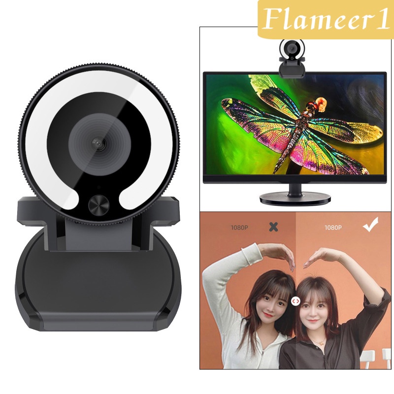 1 Webcam 1080p Có Đèn Led Cho Laptop / Máy Tính Để Bàn | BigBuy360 - bigbuy360.vn