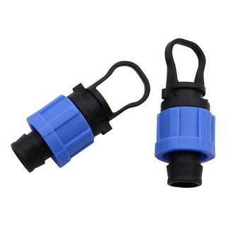  2 Đầu nối khóa ren 16mm Khuỷu tay / thẳng / T / Đầu nối phích cắm cho băng nhỏ giọt