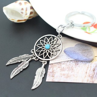 Móc khóa hình Dream catcher đính đá unisex