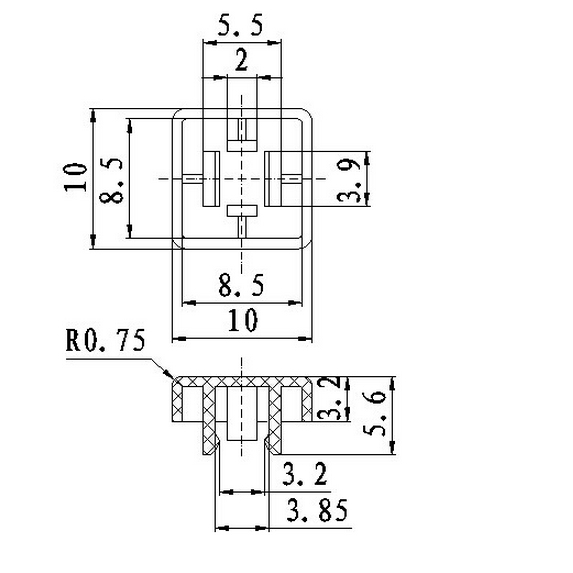 Set 50 ốp bọc phím bấm A14 B3F kích thước 12x12x7.3mm