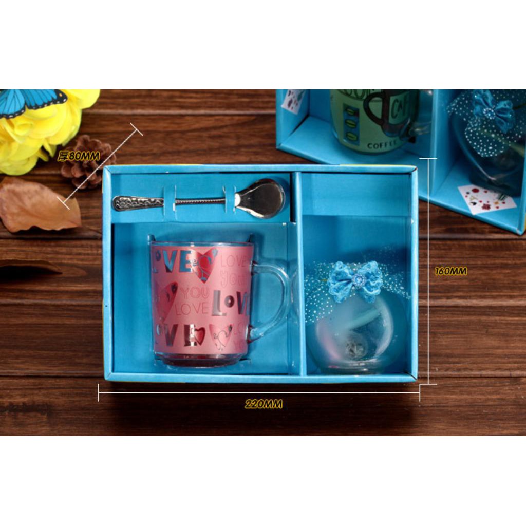 19 Bộ cốc thìa in hình love và pari