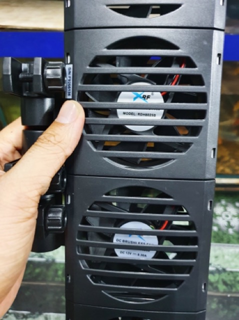 QUẠT THỦY SINH 4 CÁNH CHO HỒ 90 ĐẾN 120CM DÀI 4CM. COOLING 4FAN AQUAWORLD