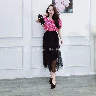 Chân Váy Tutu 2 Lớp Phối Ren