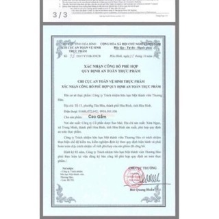 cao gắm  100g